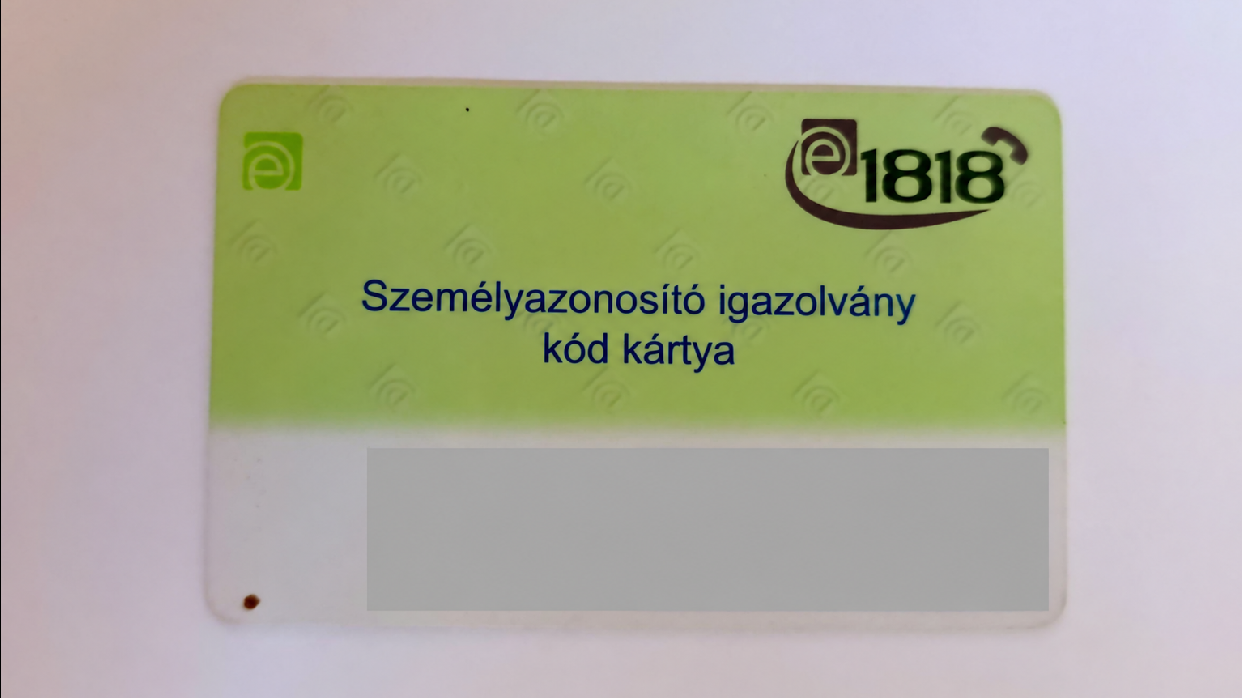 Talált kódkártya – keressük a tulajdonosát!