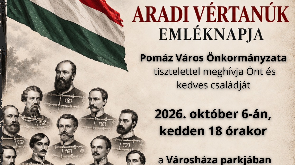 Városi megemlékezés az aradi vértanúk emléknapján