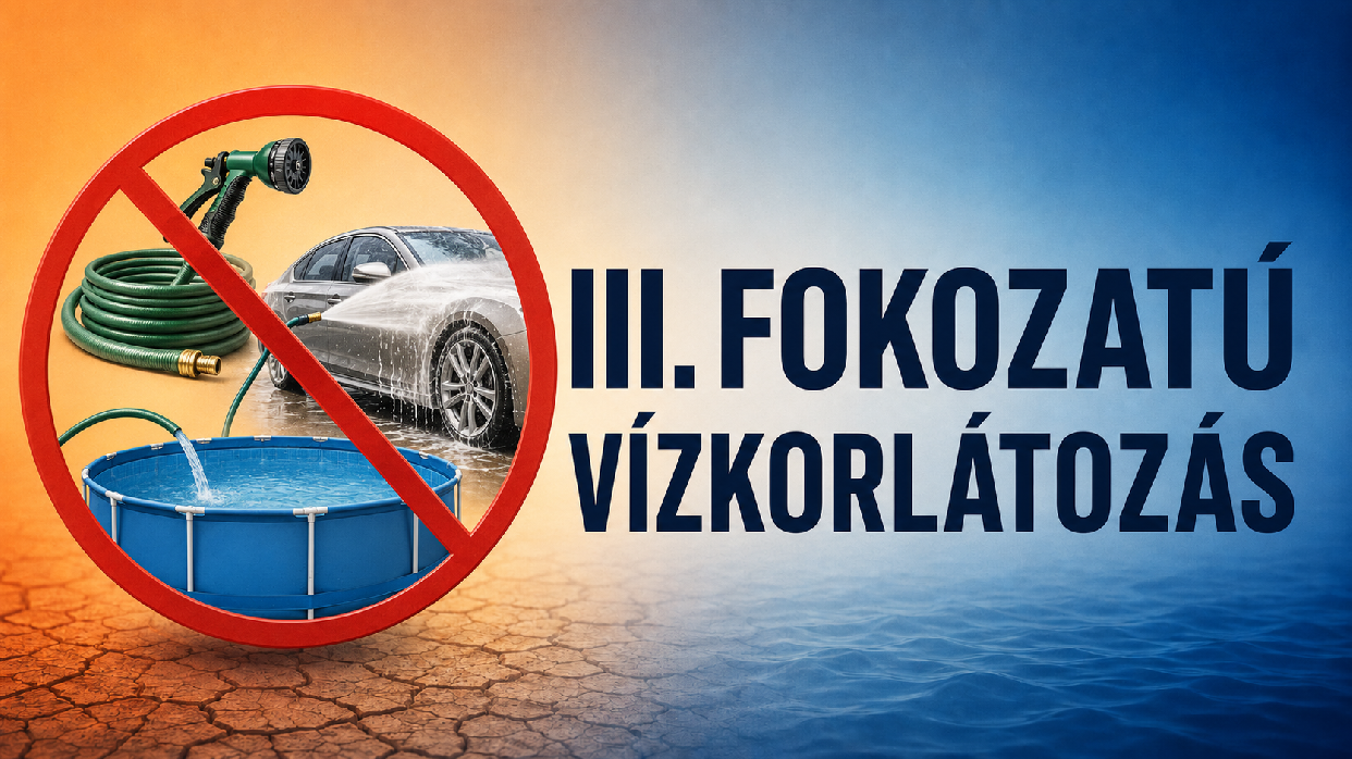 FIGYELEM: III. fokozatú vízkorlátozás lépett életbe Pomázon