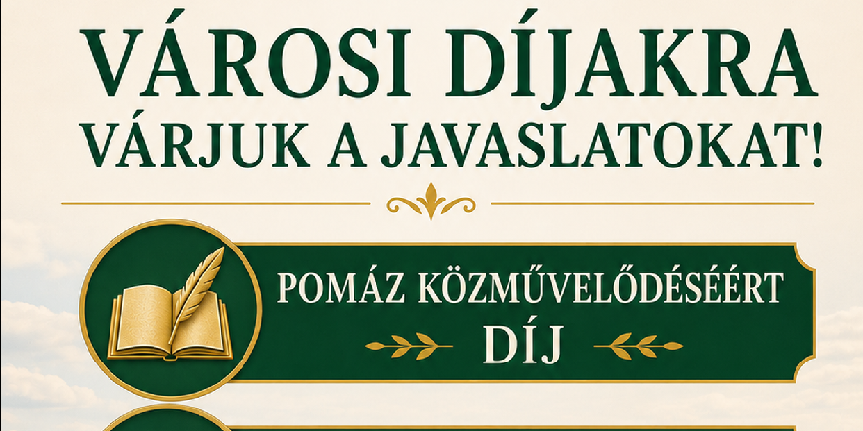 Városi díjakra várjuk a javaslatokat
