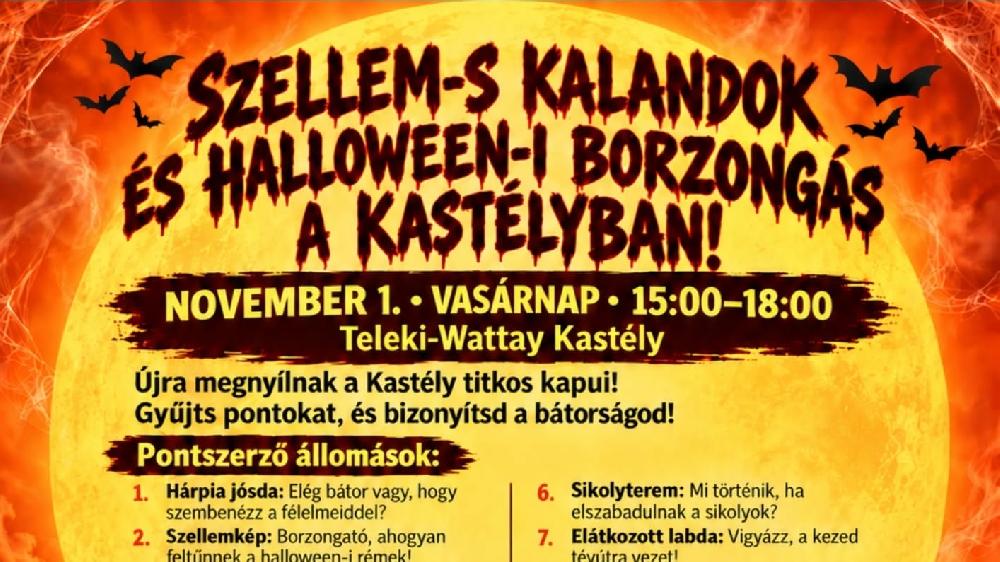 Szellem-s kalandok és halloween-i borzongás a kastélyban!